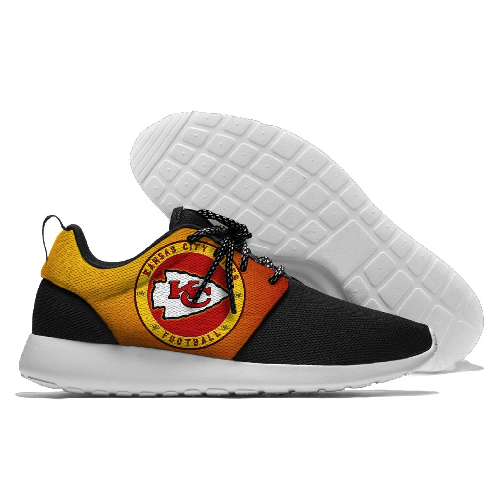 Men's NFL Kansas City Chiefs Roshe Style Lightweight Running Shoes 005